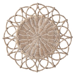 Whitewash Wicker Placemat