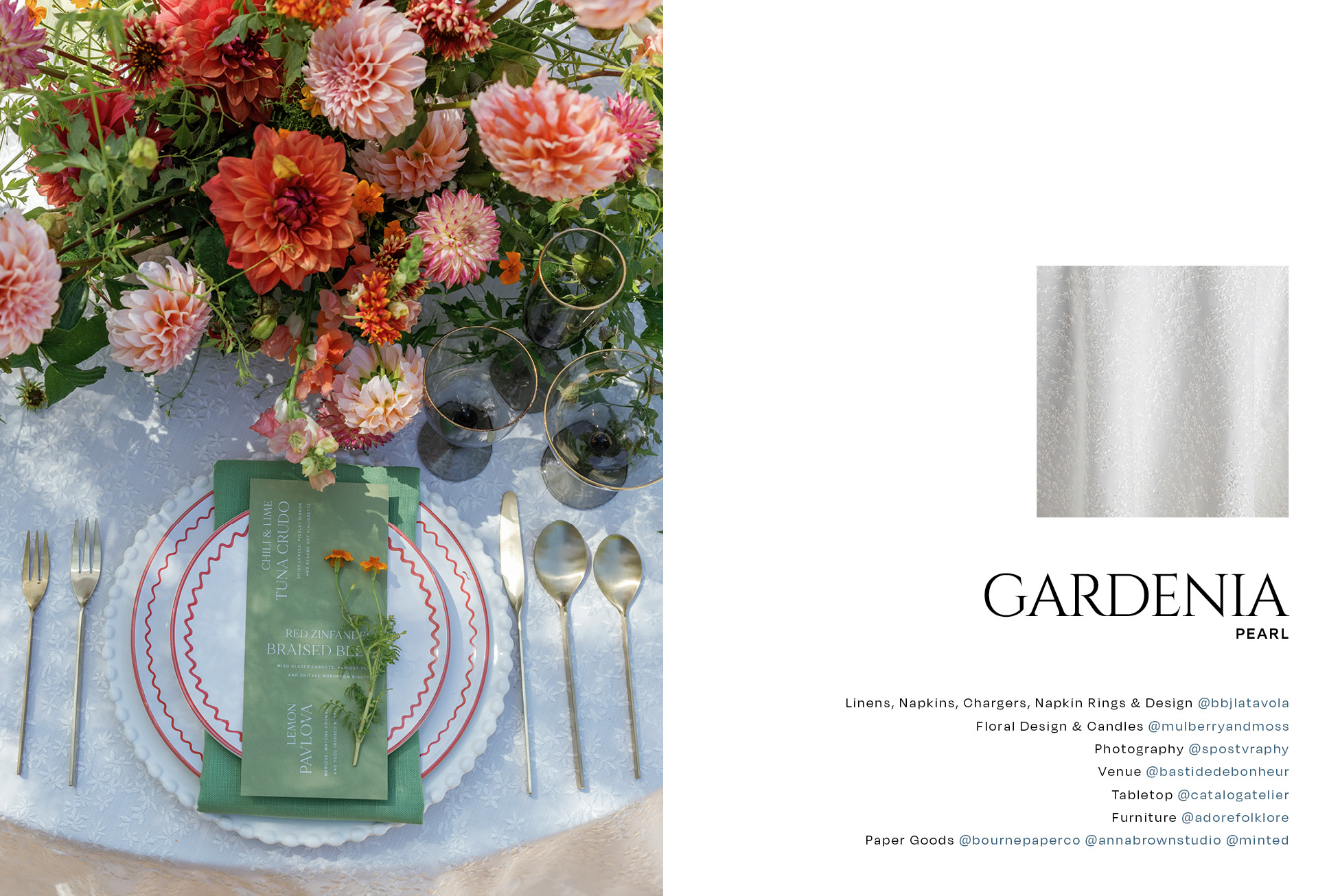 Porcelain Collection - Gardenia Pearl
