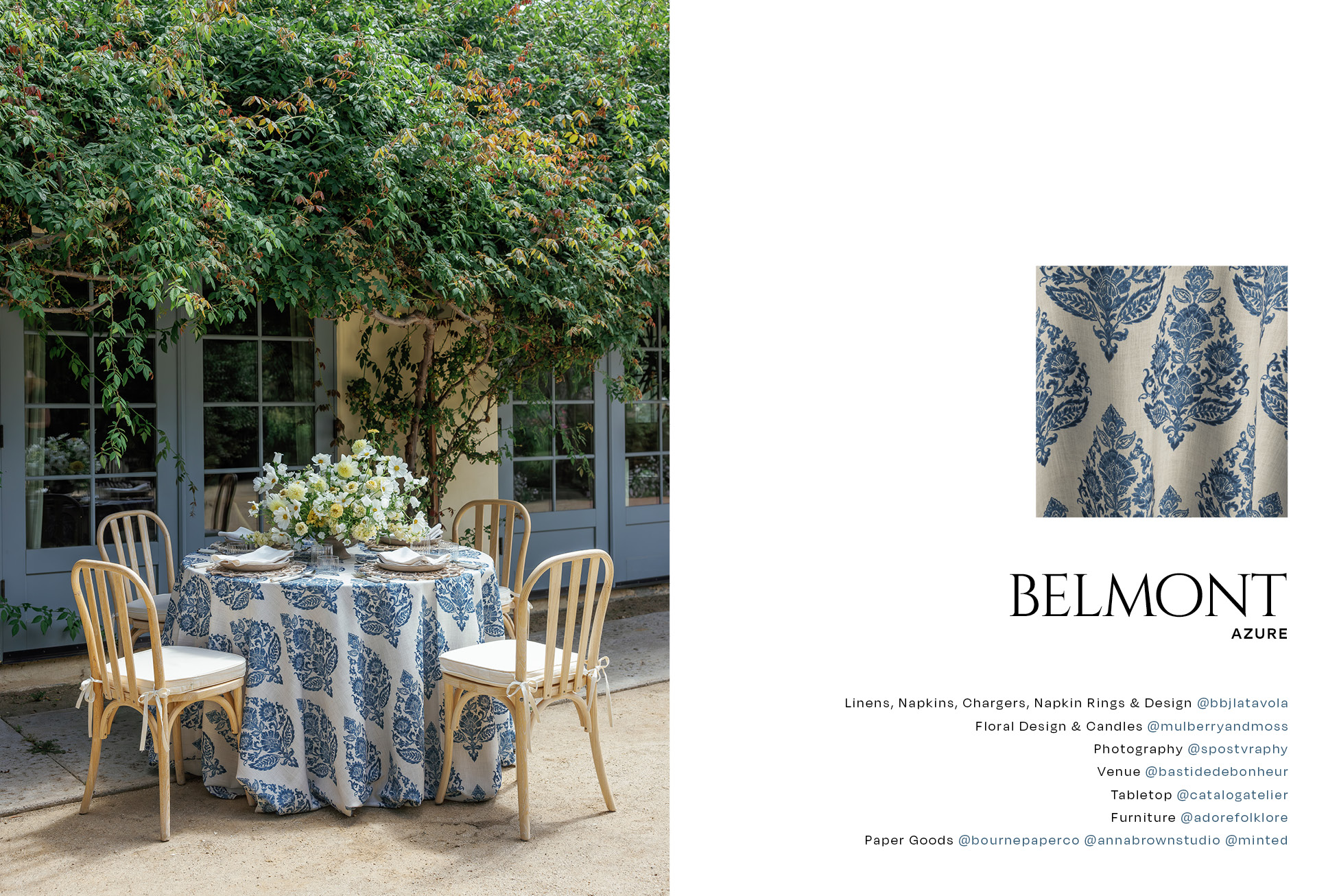 Porcelain Collection - Belmont Azure